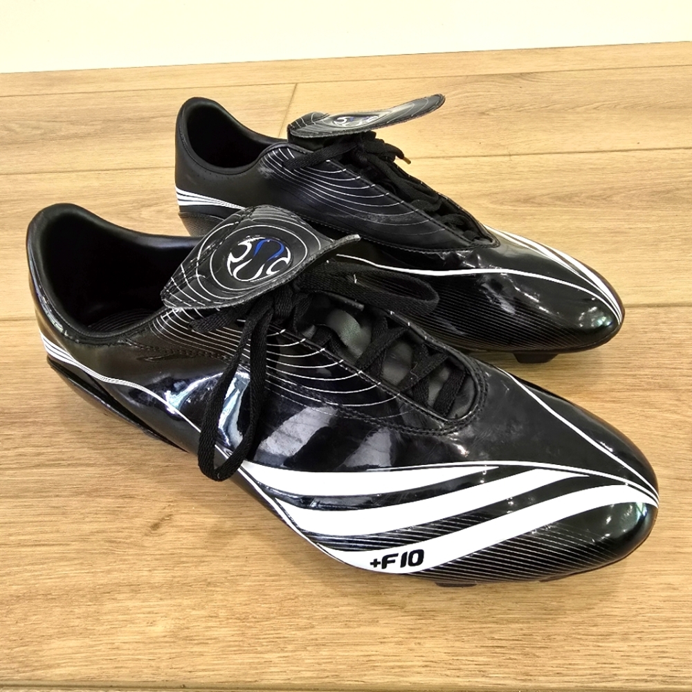 Adidias +F10 Cleats Men's 13 TRX Firmground Soccer Athletic Shoes Black & White